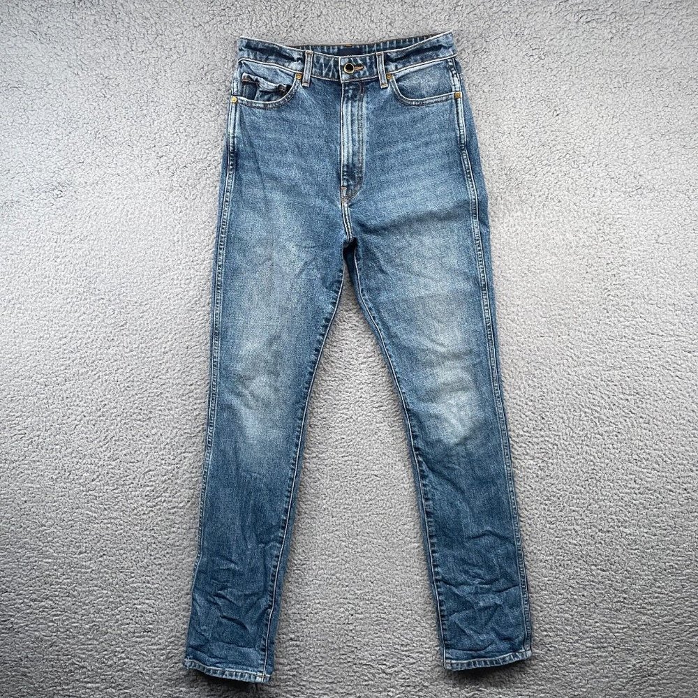 Khaite Daria Jeans Womens 29 Blue Denim Medium Wash High Rise Columbus Stretch